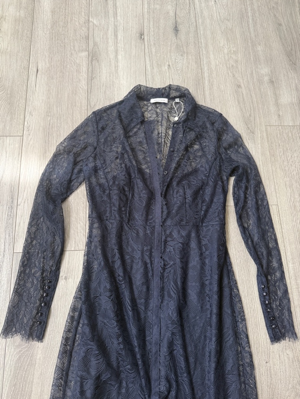 NWT Rebecca Taylor Lace Shift Shirt Dress - Picture 2 of 7